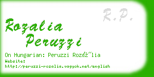 rozalia peruzzi business card